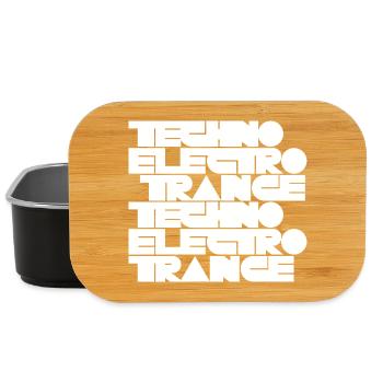 Techno Electro Trance Musik - Lunch Box - Schwarz - Vorne