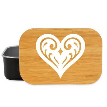 Herz Ornament Symbol - Lunch Box - Schwarz - Vorne