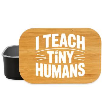 Ich unterrichte winzige Menschen - Lunch Box - Schwarz - Vorne