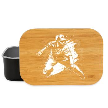 Baseballer Zeichnung - Lunch Box - Schwarz - Vorne