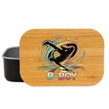 B-Boy Breakdance Hip Hop Dance Streetstyle - Lunch Box - black - Front