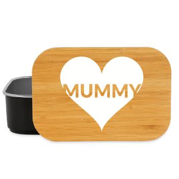 Herz MUMMY Mutti Shirt - Lunch Box - Schwarz - Vorne