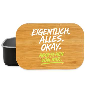 Eigentlich Alles Okay Abgesehen Von Mir - Lunch Box - Schwarz - Vorne
