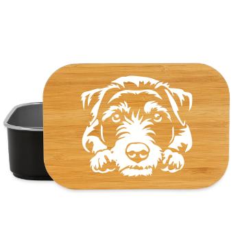 Jack Russell Terrier "Black Edition" - Lunch Box - Schwarz - Vorne