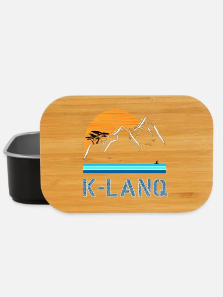 K-LANQ Calanques Marseille Outdoor Vintage - Lunch Box - black