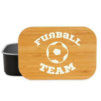 Futball Team Emblem - Lunch Box - Schwarz - Vorne