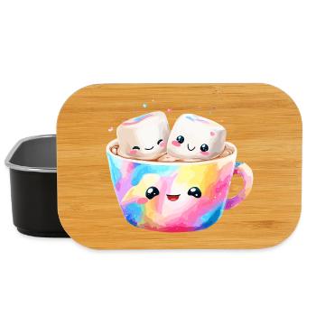 Colorful Marshmallow Coffee Mug - Lunch Box - black - Front