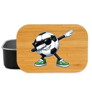 dabbing football - Lunch Box - black - Front
