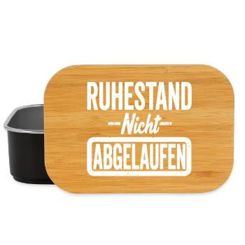 RuheStand Nicht Abgelaufen - Lunch Box - Schwarz - Vorne