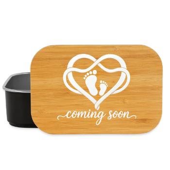 baby coming soon 2026 - Lunch Box - black - Front