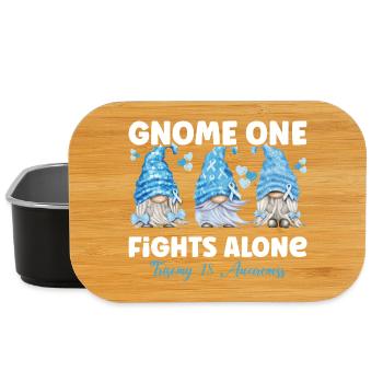 Gnome One Fighting Alone Light Blue Trisonomy 18 - Lunch Box - black - Front