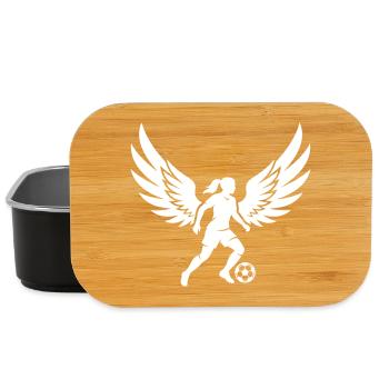 Fussballerin Fussball Silhouette - Lunch Box - Schwarz - Vorne