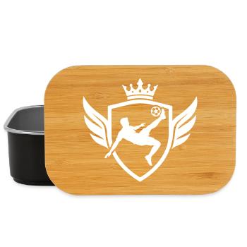Fussballer Fallrückzieher Wappen - Lunch Box - Schwarz - Vorne