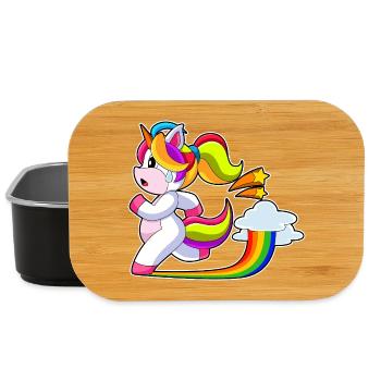 Joggeur licorne sport de jogging - Boîte à goûter - noir - Devant