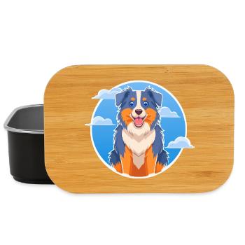 Australian Shepherd (bande dessinée) - Boîte à goûter - noir - Devant