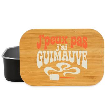 J'peux pas j'ai GUIMAUVE - Boîte à goûter - noir - Devant