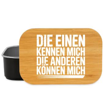 Lustiges Statement Selbstbewusstsein - Lunch Box - Schwarz - Vorne
