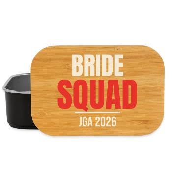 Mariage de l’équipe de mariée pour enterrement de vie de jeune fille - Boîte à goûter - noir - Devant