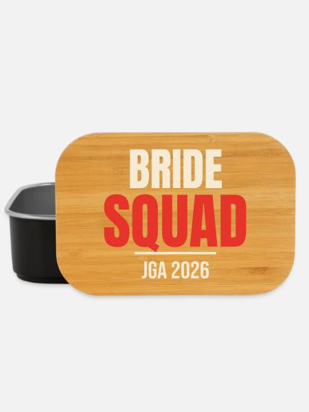 Bride Squad JGA Junggesellinnenabschied Hochzeit - Lunch Box - Schwarz