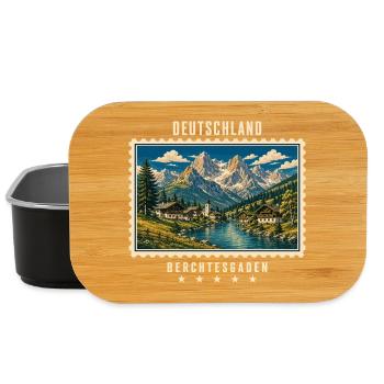 Deutschland Berchtesgaden Vintage Reisemarke - Lunch Box - Schwarz - Vorne