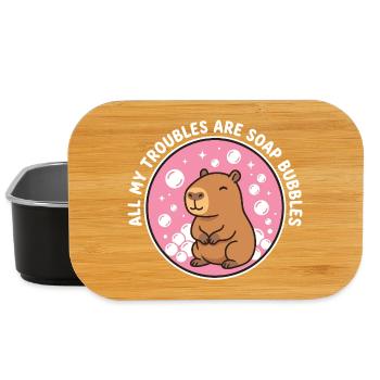All My Troubles Are Soap Bubbles - Lunch Box - Schwarz - Vorne
