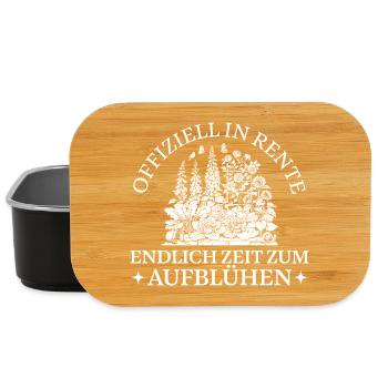 Gärtnerin in Rente Zeit zum Aufblühen - Lunch Box - Schwarz - Vorne