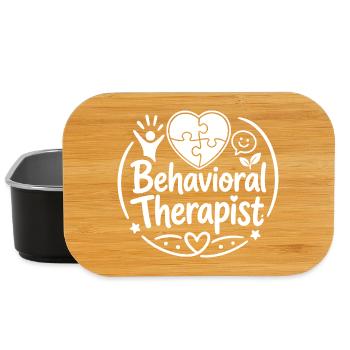 Behavioural therapist, school behaviour technician - Lunch Box - black - Front