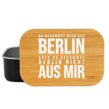 Berlin Spruch Berliner - Lunch Box - Schwarz - Vorne