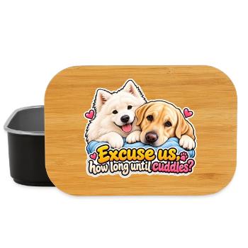Kuschel-Countdown-Hunde - Lunch Box - Schwarz - Vorne