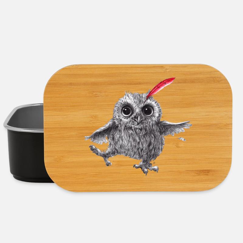 Chef Red - Happy Owl - Boîte à goûter - noir