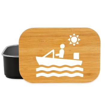 Conducteur de bateau - Boîte à goûter - noir - Devant