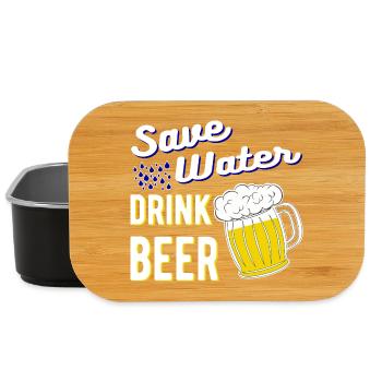 Save Water Drink Beer - Lunch Box - Schwarz - Vorne