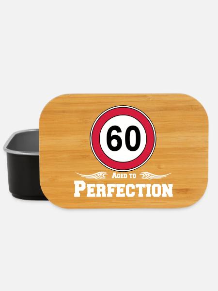 60th Birthday , Aged to Perfection 60 .... (25) - Lunch Box - black