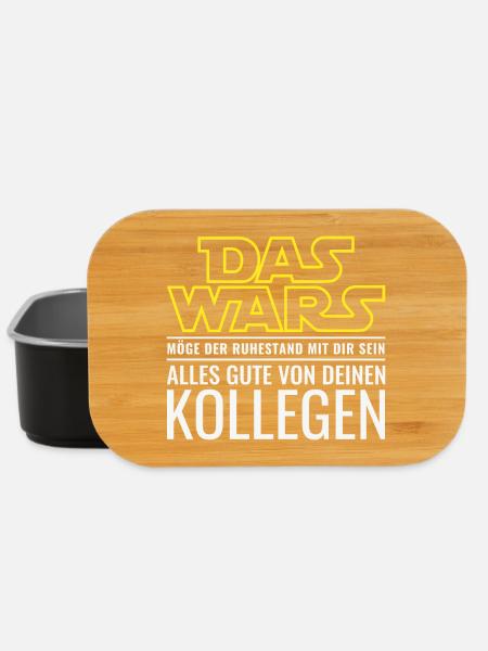 Das Wars Rentner Abschied Kollege Ruhestand Rente - Lunch Box - Schwarz