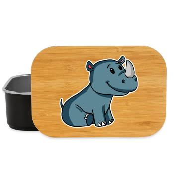 rhino - Lunch Box - black - Front