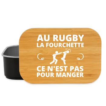 rugby, rugby sport, rugby humour - Boîte à goûter - noir - Devant