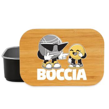 Bocciaspieler Bekleidung mit Boccia Kugeln Boccia - Lunch Box - Schwarz - Vorne