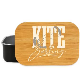 Kitesurfen Kitesurfer Kiteboard Kitesurfing - Lunch Box - Schwarz - Vorne
