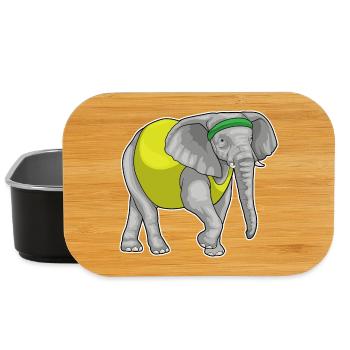 Elephant Jogger Jogging Sport - Boîte à goûter - noir - Devant