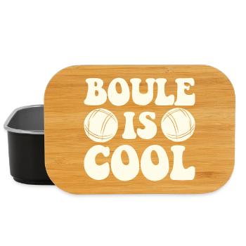 Boule Is Cool Saying for Bouler and Petanque - Lunch Box - black - Front