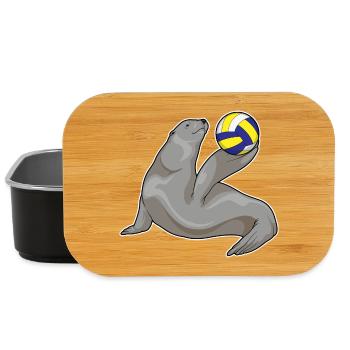 Joueur de volleyball Seal Volleyball - Boîte à goûter - noir - Devant