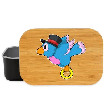 Papagei Bräutigam Ehering Hochzeit - Lunch Box - Schwarz - Vorne