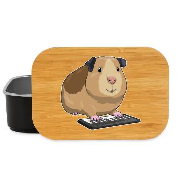 Hamster Musiker Keyboard Musik - Lunch Box - Schwarz - Vorne