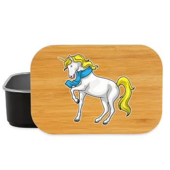 Foulard licorne - Boîte à goûter - noir - Devant