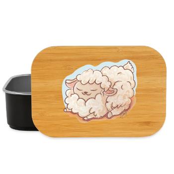 Komme was Wolle. - Lunch Box - Schwarz - Vorne