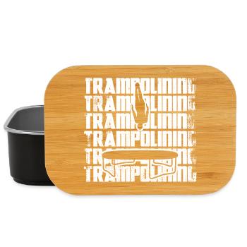 Lustiger Trampolinspringer - Lunch Box - Schwarz - Vorne