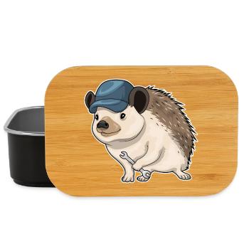 Igel Mechaniker Schraubenschlüssel Werkstatt - Lunch Box - Schwarz - Vorne
