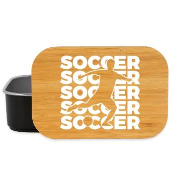 Footballer - Lunch Box - black - Front