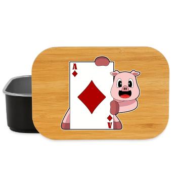 Jeu de cartes de poker Pig Poker - Boîte à goûter - noir - Devant