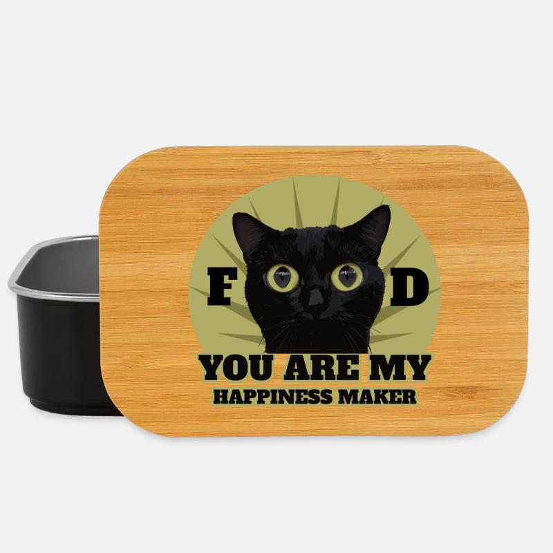 Süße Schwarze Katze - Lunch Box - Schwarz